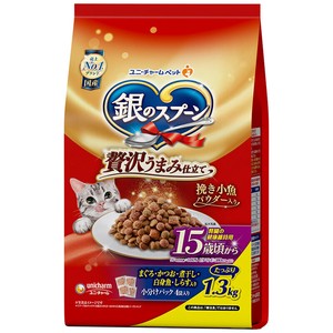 [ユニチャーム]銀のスプーン 贅沢うまみ仕立て 腎臓の健康維持用15歳 1.3kg