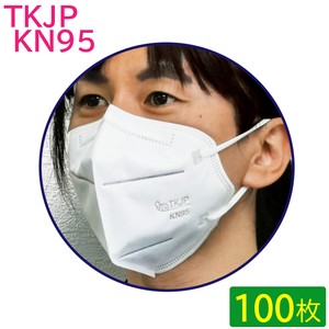 TKJP KN95 マスク 5層構造 100枚入 （個包装 25枚×4箱） レギュラー 使い捨て 不織布 肌に優しい
