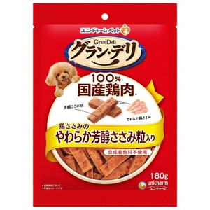 ［ユニ・チャーム］グラン・デリ おやつ 鶏ささみのやわらか芳醇ささみ粒入り180g