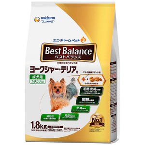 [ユニ・チャーム] ベストバランス カリカリ仕立て ヨークシャー・テリア用 1.8kg