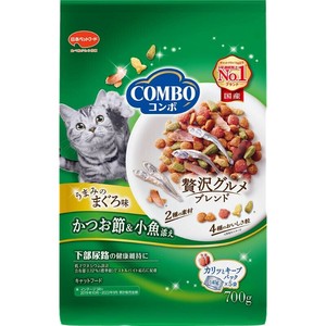 [日本ペットフード] コンボ キャット まぐろ味・かつお節・小魚添え 700g