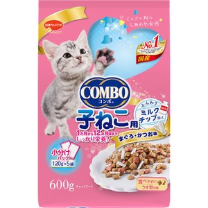 [日本ペットフード] コンボ キャット 子ねこ用 ミルクチップ添え 600g【5月特価品】