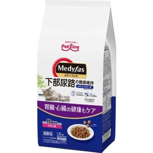 [ペットライン] メディファス 11歳から チキン味 1.5kg (250g×6)