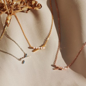 金链（珍珠/月光石） 无镍 坠饰/吊坠 项链 宝石 珍珠 日本制造