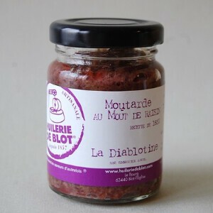 【原料不足による製造中断のため入荷未定】Huilerie de Blot ぶどう果汁入りマスタード（90g）