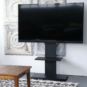 壁掛け風アングルテレビ台　ロー  　ブラック