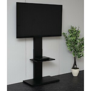 壁掛け風アングルテレビ台　ハイ  　ブラック