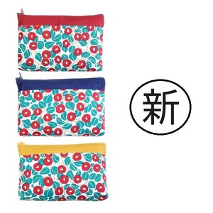 【和雑貨】【商売繁盛】【日本製】 夢二椿 (新)ポケット付ポーチ