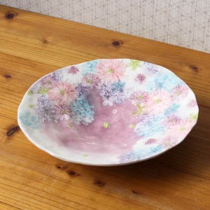 在庫あり★女性に大人気★ 工房「ゆずりは」の【色彩花　パスタ皿】