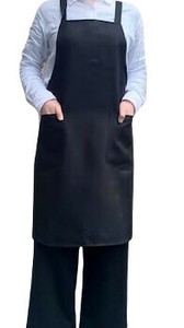 防汚　撥油　撥水エプロン　男女兼用　クロス　無地エプロン　定番　ユニセックス　速乾　即納