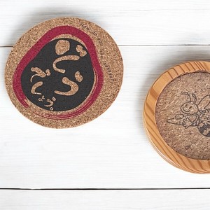 オリジナルコースター作りませんか？　「ロゴ入れ、名入れ 白木コルクコースター＆コルクコースター」