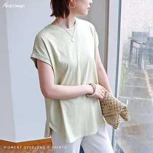 T-shirt Tunic Round-hem T-Shirt French Sleeve