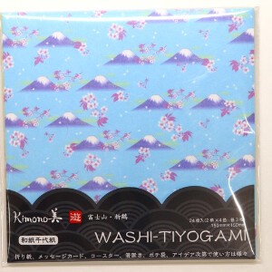 Planner/Notebook/Drawing Paper Origami Crane Washi origami paper Kimono Beauty Mt.Fuji