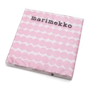 マリメッコ（marimekko）ペーパーナプキン　ラシィマット　ホワイトローズ　33cm