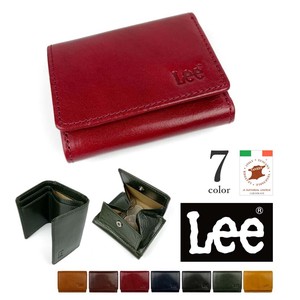 【全7色】  LEE リー 高級イタリアンレザー 三つ折り財布　コンパクトミニウォレット（0520267）