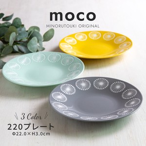 【moco‐モコ-】220プレート [日本 美濃焼 食器]オリジナル商品