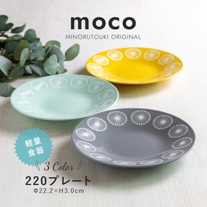【moco(モコ)】220プレート［日本製 美濃焼 食器］オリジナル