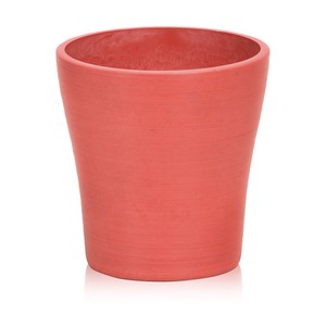 Flower Vase Red Resin Pot 12cm