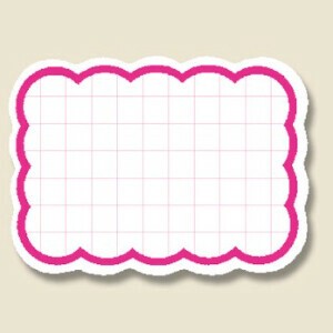抜型カード　クモ　S　ピンク