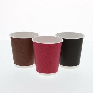 ヘイコー 紙コップ ペーパーカップ 7オンス(205ml) 無地3色アソート 50個