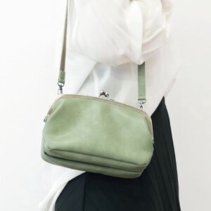 Shoulder Bag Purse Faux Leather Gamaguchi Legato Largo Shoulder Ladies'