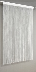 Japanese Noren Curtain White Silky 85 x 150cm Made in Japan