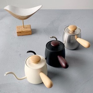 Artisans Handmade Single Drip Pot 400 ml coffee White Beach Mahogany Mat Blanc