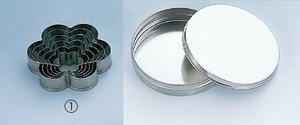 18-0クッキーカッター 20mm6ヶ入（缶入）【花】【クリスマス】