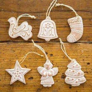 ※価格改定しました※【フェアトレード】テラコッタのクリスマスオーナメント