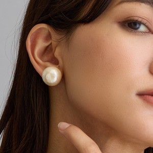 Pierced Earringss Pearl Jewelry Formal Cotton Made in Japan