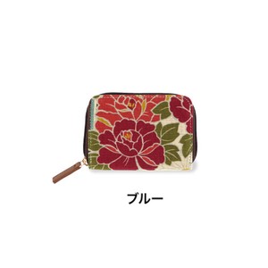 Japanese Craft Wallet Case Round Card Case Retro Flower