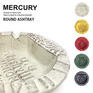 Mercury MERCURY Tray Round Ashtray Tobacco Accessory Case American Vintage