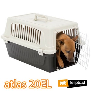 犬猫用ハードキャリー アトラス 20EL ブルー ホワイト Atlas 耐荷重8kgまで