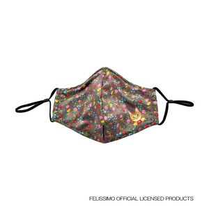 FELISSIMO Cat Hot Mask Floral Pattern Series Brown