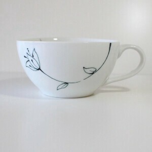 Hasami ware Cup Flower Made in Japan