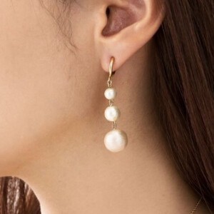 Clip-On Earrings Gold Post Pearl Earrings Nickel-Free Jewelry Made in Japan