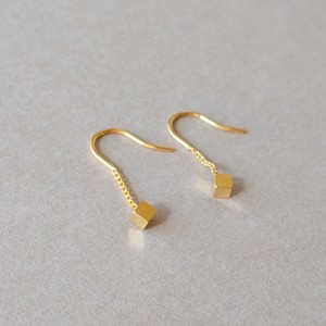 金耳针耳环（黄金） 宝石 日本制造