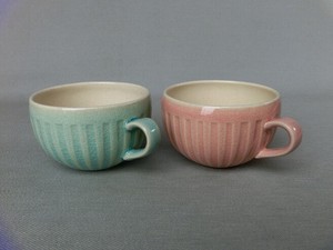コーヒー マグ カップ 和陶器 和モダン /しのぎスープカップ