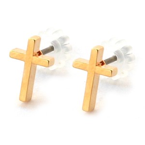 钛耳针耳环 宝石 简洁 日本制造