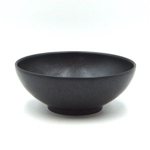 Mino ware Donburi Bowl single item black 21.5cm Made in Japan