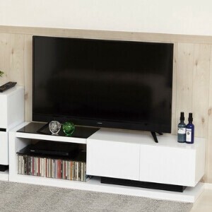 鏡面テレビボード W120
