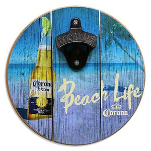 【カフェ ＆ バー グッズ】ウッディー ボトル オープナー ミニ CORONA BEACH CA-BO-213611