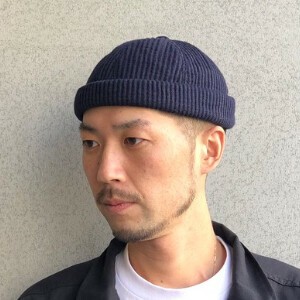 【2025秋冬】ロールキャップ ニット リブ編み ツバ無し 帽子 ユニセックス