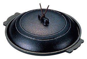 丸陶板鍋 黒 18cm M10-553