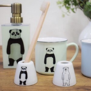 牙刷 陶器 可爱 熊 熊猫