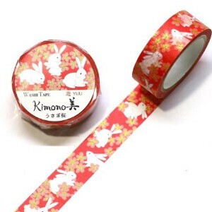 Washi Tape Rabbit Cherry 15mm x 7m