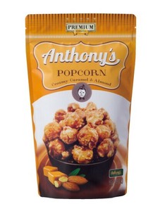 【旭製菓】アンソニーズポップコーン　キャラメル＆アーモンド味　45g