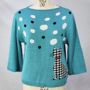 Sweater/Knitwear Cat L M Polka Dot Made in Japan