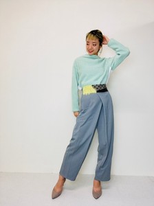 Full-Length Pants Patchwork Tapered Pants