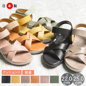 Sandals Ladies fashion Low-heel Made in Japan